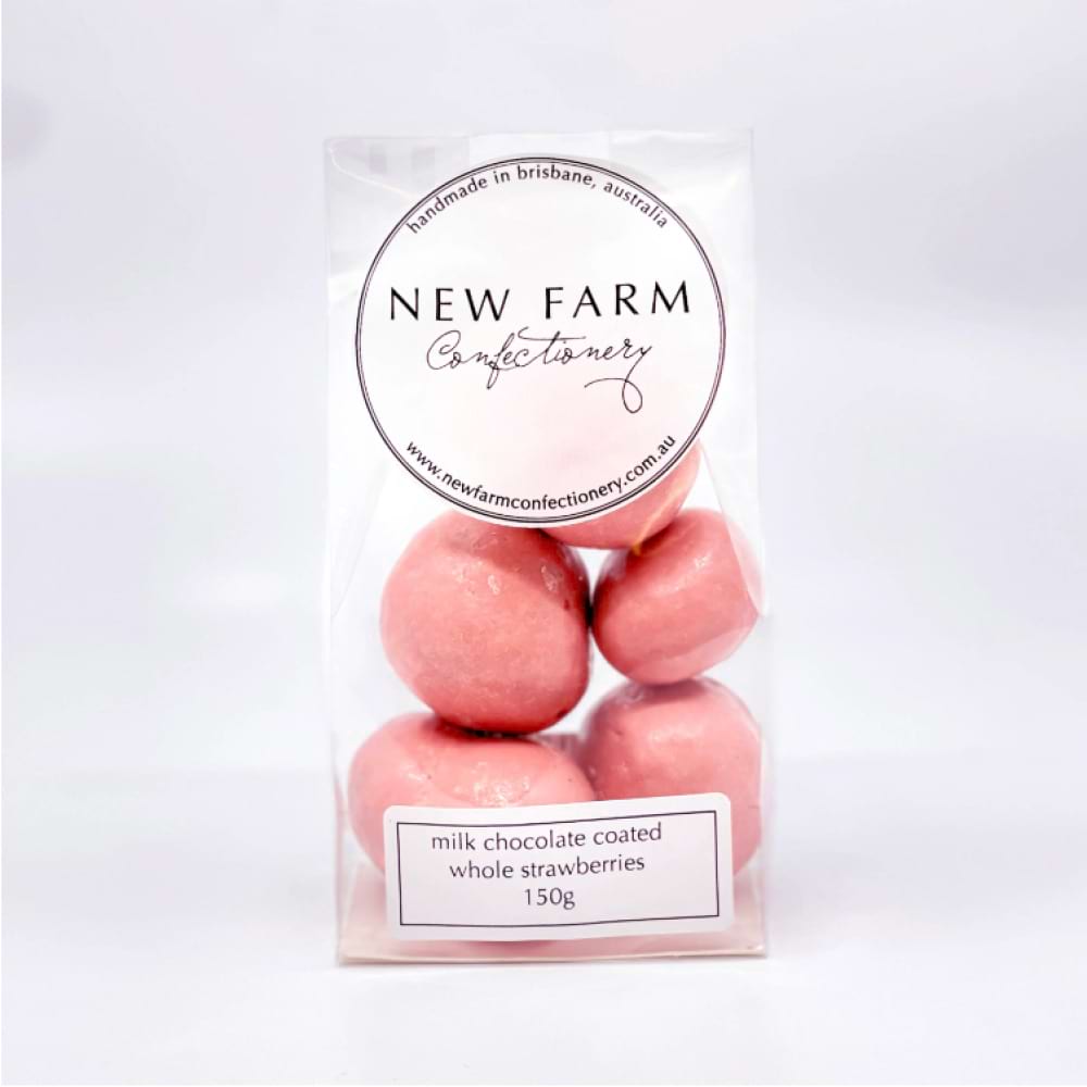 Milk Choc Coated Whole Freeze-Dried Strawberries